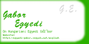 gabor egyedi business card